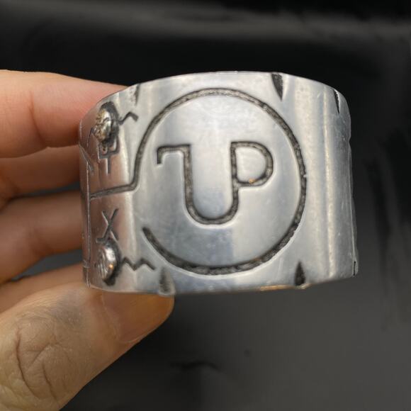 NELSON B. BOONE Aluminum Cuff Bracelet Ranch Cattle Promotional Branding Western - Picture 5 of 13